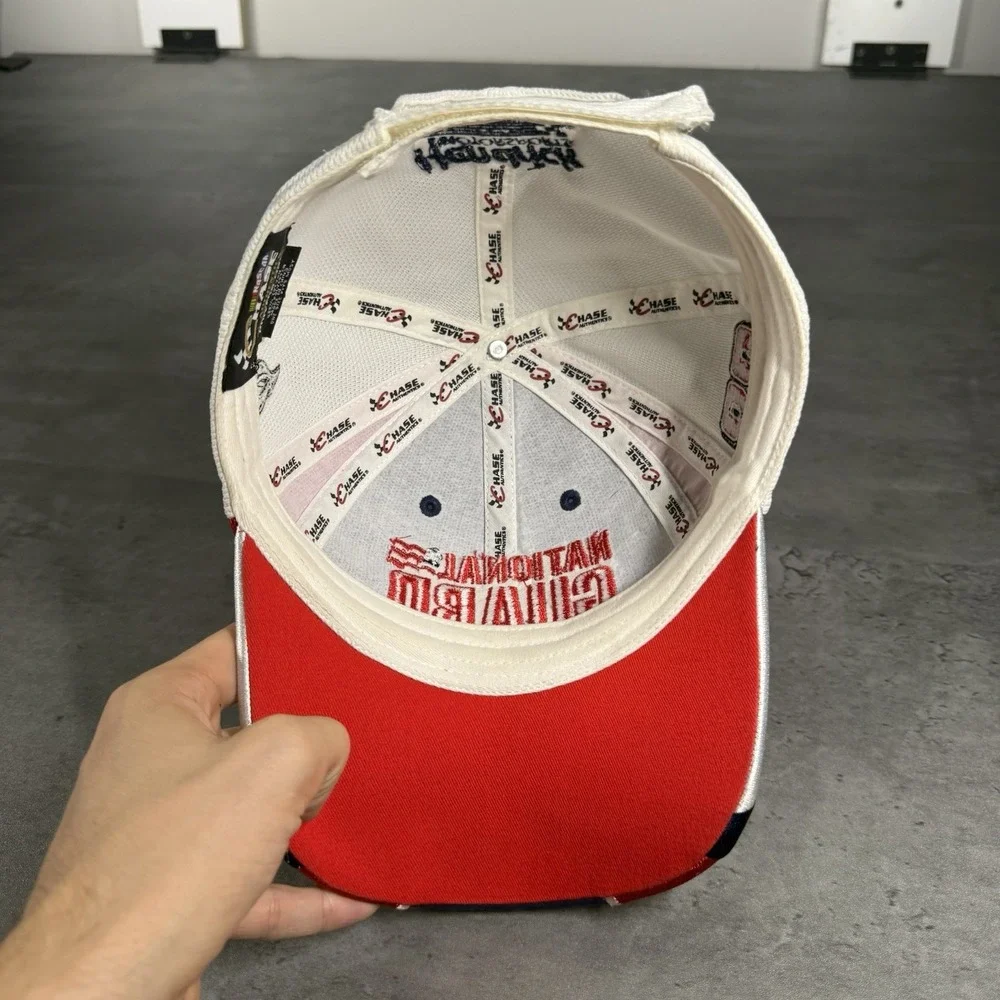 Dale Earnhardt Jr Hat Chase Authentic Cap Nascar F1 White Blue National Guard 88